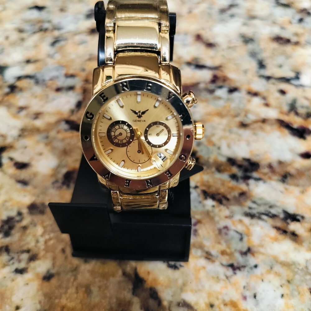Woman's gold automatic watch